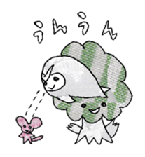 Lovely polite owl sticker #11930747