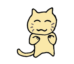 a brown cat sticker #11931408