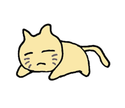 a brown cat sticker #11931413