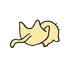 a brown cat sticker #11931415