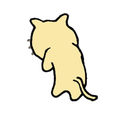 a brown cat sticker #11931417
