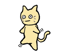 a brown cat sticker #11931419