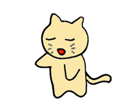a brown cat sticker #11931427