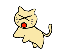 a brown cat sticker #11931429