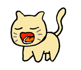 a brown cat sticker #11931430