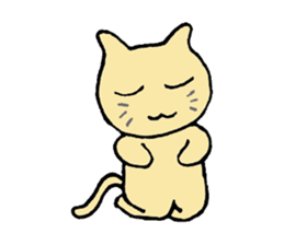 a brown cat sticker #11931432