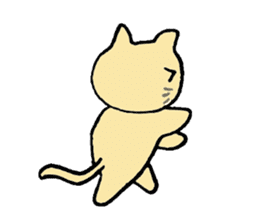 a brown cat sticker #11931435