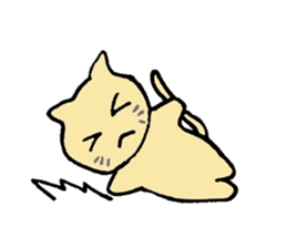 a brown cat sticker #11931436