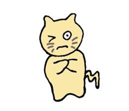 a brown cat sticker #11931443