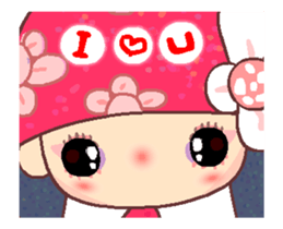 Flower Fairy in love sticker #11931450