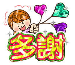 Love The bling bling woman sticker #11932295