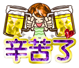 Love The bling bling woman sticker #11932296