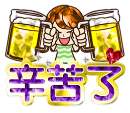 Love The bling bling woman sticker #11932296