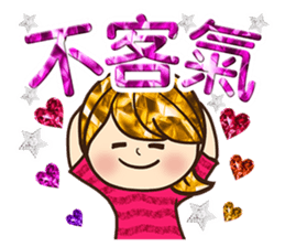 Love The bling bling woman sticker #11932306