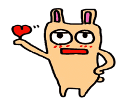 Kyusyu hogen rabbit. sticker #11932422