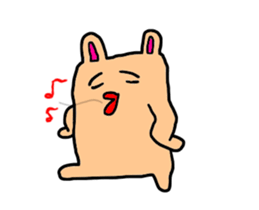 Kyusyu hogen rabbit. sticker #11932430