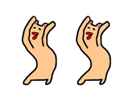 Kyusyu hogen rabbit. sticker #11932431