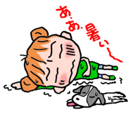 Mikan & petit puppy sticker #11932643