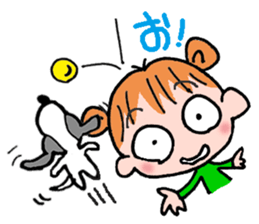 Mikan & petit puppy sticker #11932648