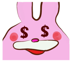 Cute And Funny Bunny sticker #11932728