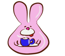 Cute And Funny Bunny sticker #11932744