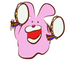 Cute And Funny Bunny sticker #11932764