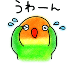Japan`s kansai dialect-speaking lovebird sticker #11932973