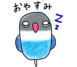 Japan`s kansai dialect-speaking lovebird sticker #11932989