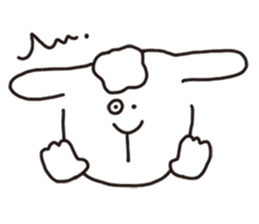 Friendly sheep ! sticker #11932998