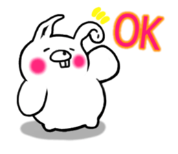 Chillin rabbit sticker #11933632