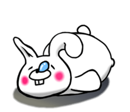 Chillin rabbit sticker #11933633