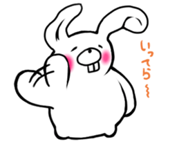 Chillin rabbit sticker #11933634