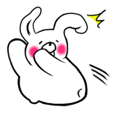 Chillin rabbit sticker #11933635