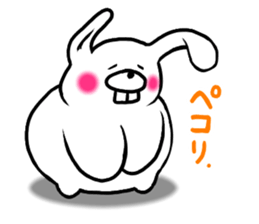 Chillin rabbit sticker #11933640