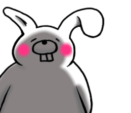 Chillin rabbit sticker #11933641