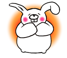 Chillin rabbit sticker #11933645