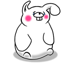 Chillin rabbit sticker #11933646