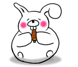 Chillin rabbit sticker #11933650