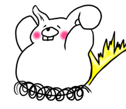 Chillin rabbit sticker #11933651