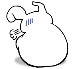 Chillin rabbit sticker #11933652