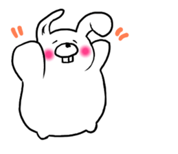 Chillin rabbit sticker #11933653
