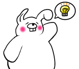 Chillin rabbit sticker #11933654