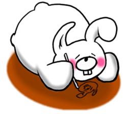 Chillin rabbit sticker #11933655
