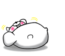 Chillin rabbit sticker #11933657