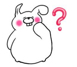 Chillin rabbit sticker #11933658