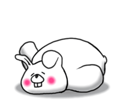 Chillin rabbit sticker #11933659