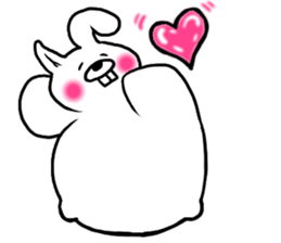 Chillin rabbit sticker #11933662