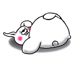 Chillin rabbit sticker #11933667