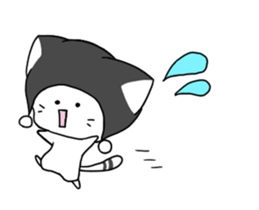 knit hat cat animation sticker #11934018