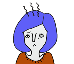 Reservation female sticker sticker #11934441